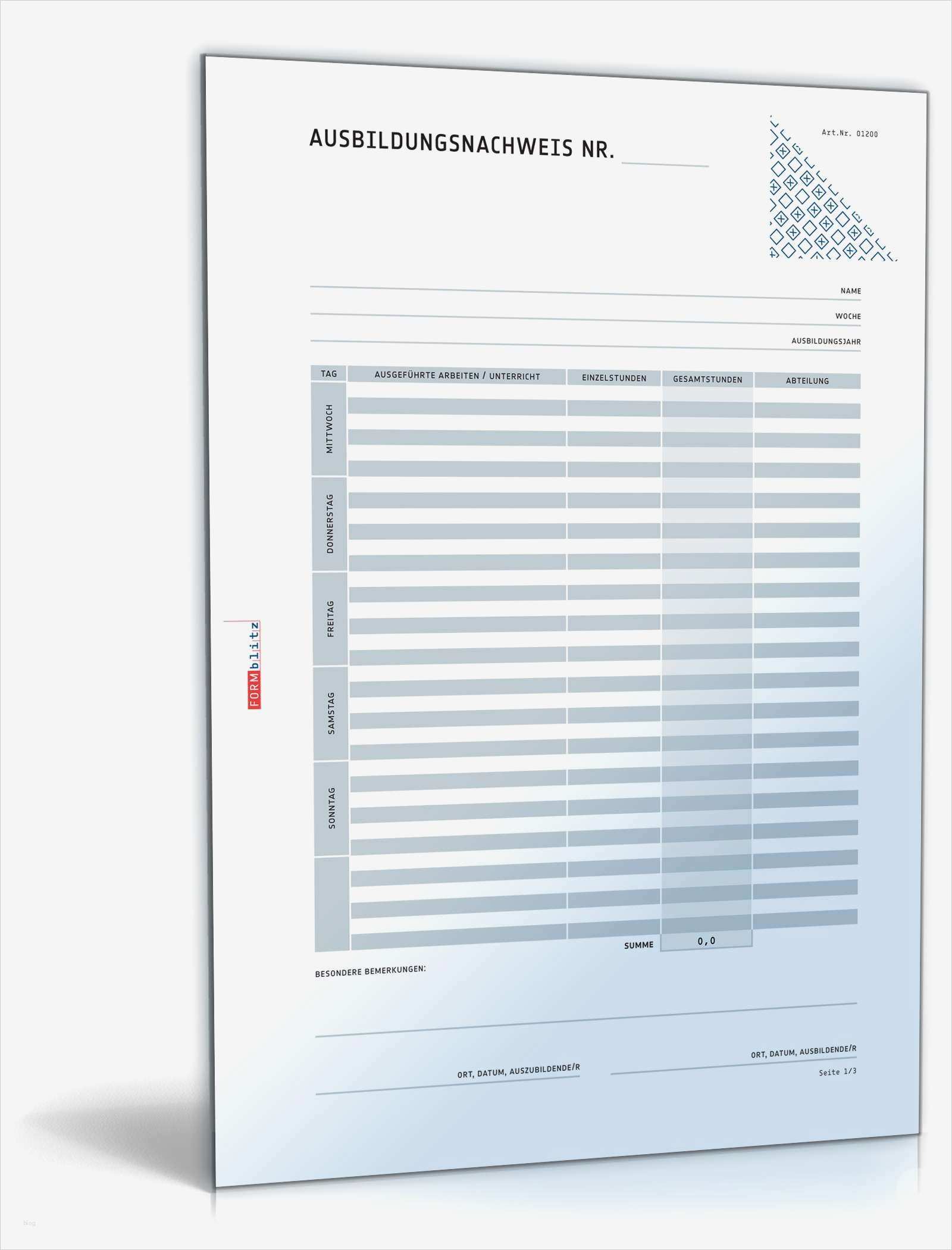 Ausbildungsnachweis Vorlage Pdf Genial Ausbildungsnachweis Für Gastronomische Betriebe