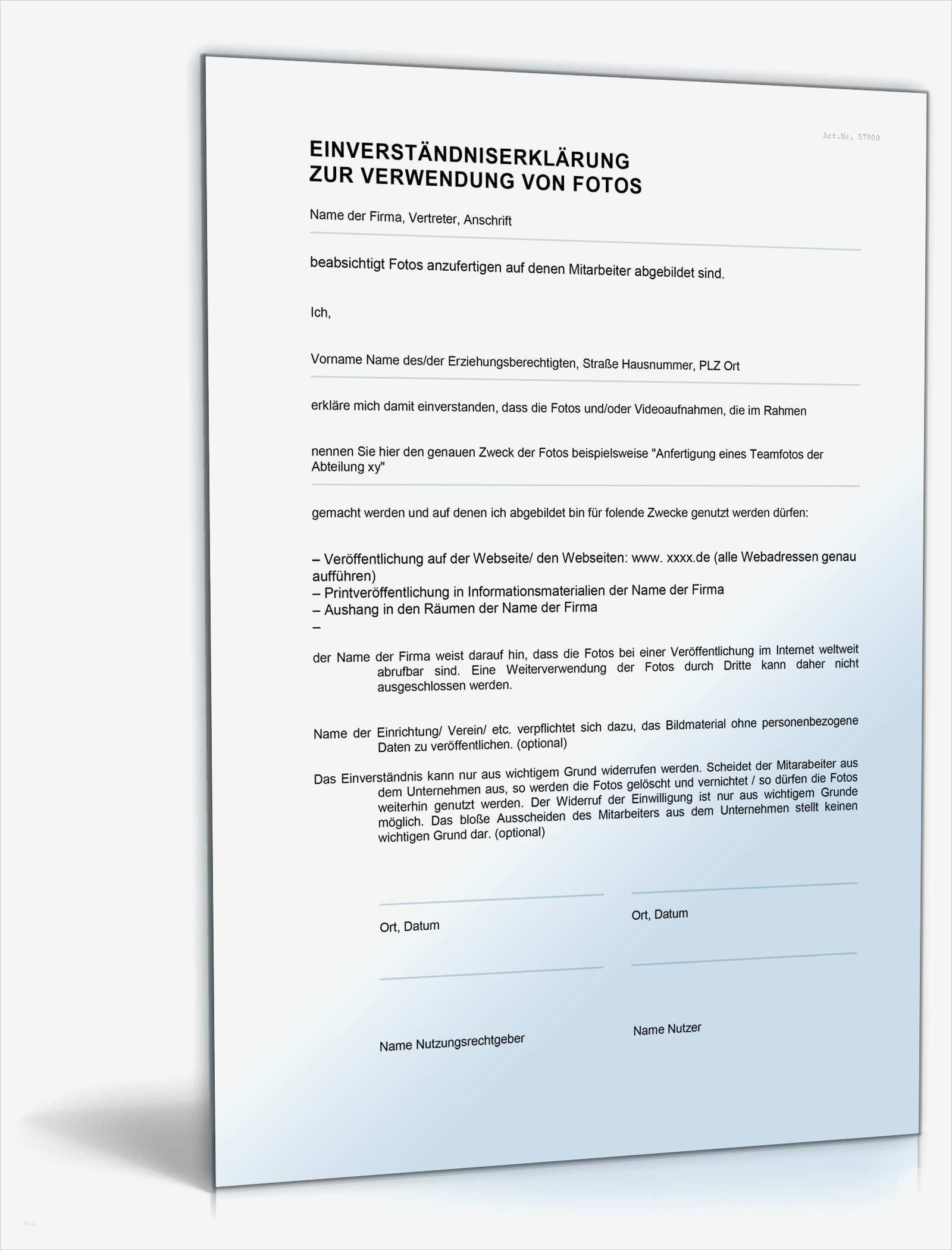 Auskunft Personenbezogene Daten Vorlage Beste Einwilligung Zur Verwendung Von Fotos • De Vorlage Download