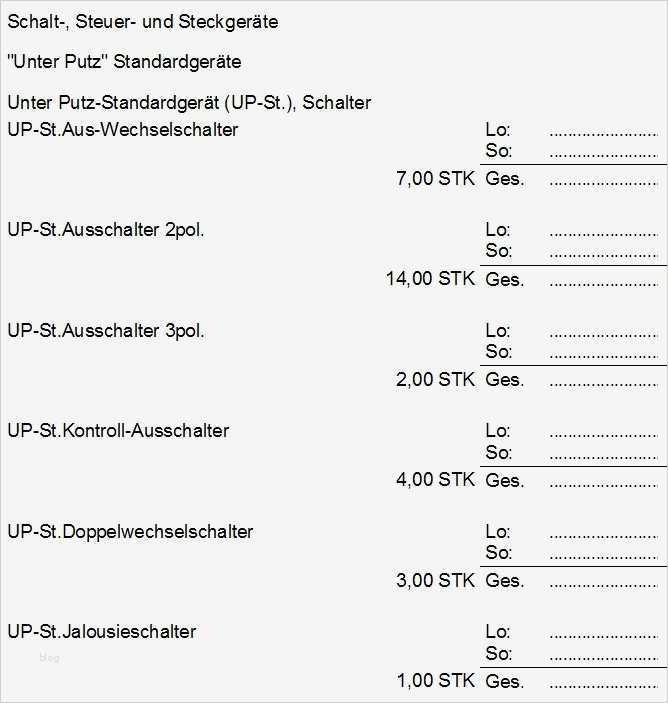 Ausschreibung Elektro Vorlage Beste 2011 November