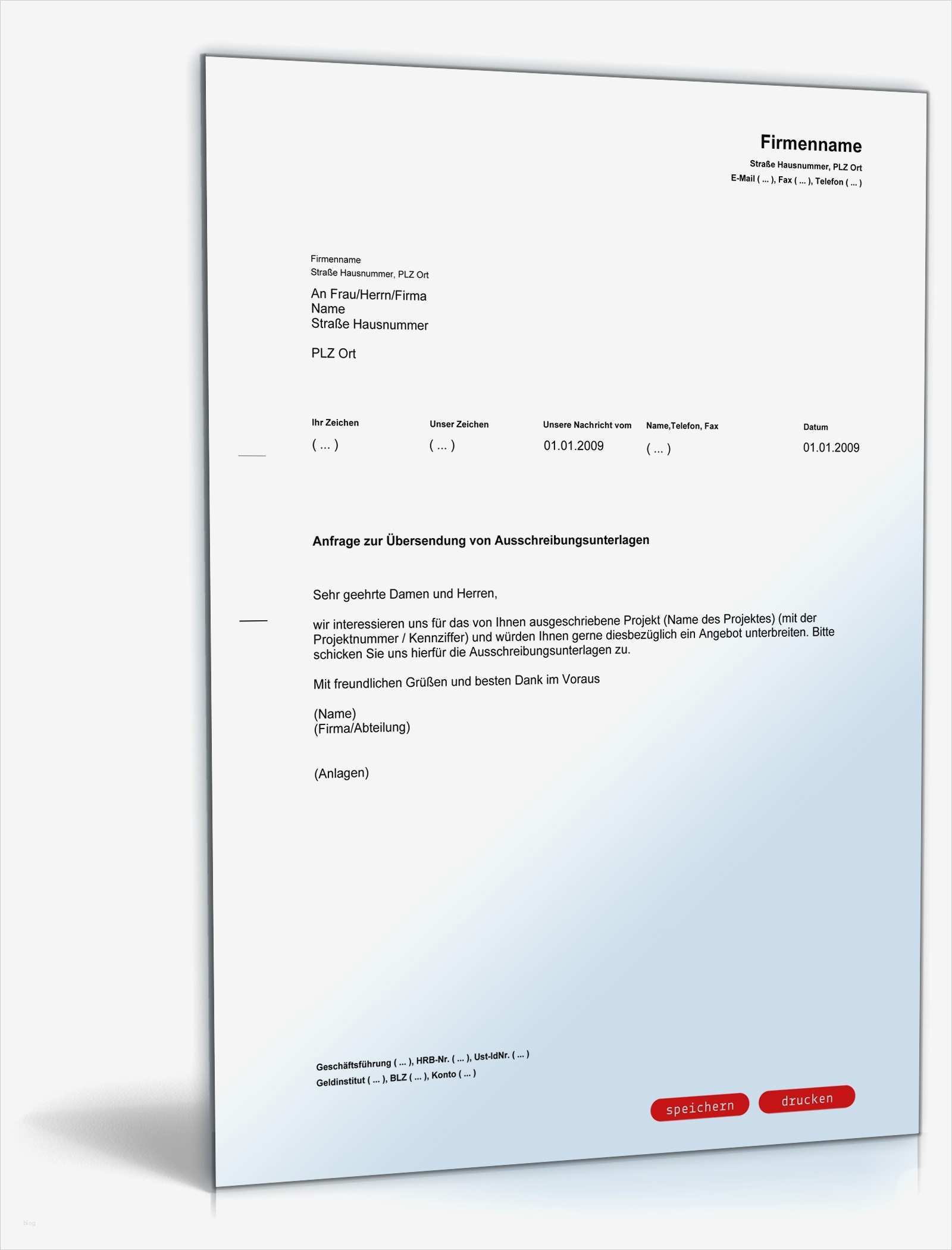 Ausschreibung Elektro Vorlage Cool Anfrage Übersendung Ausschreibungsunterlagen