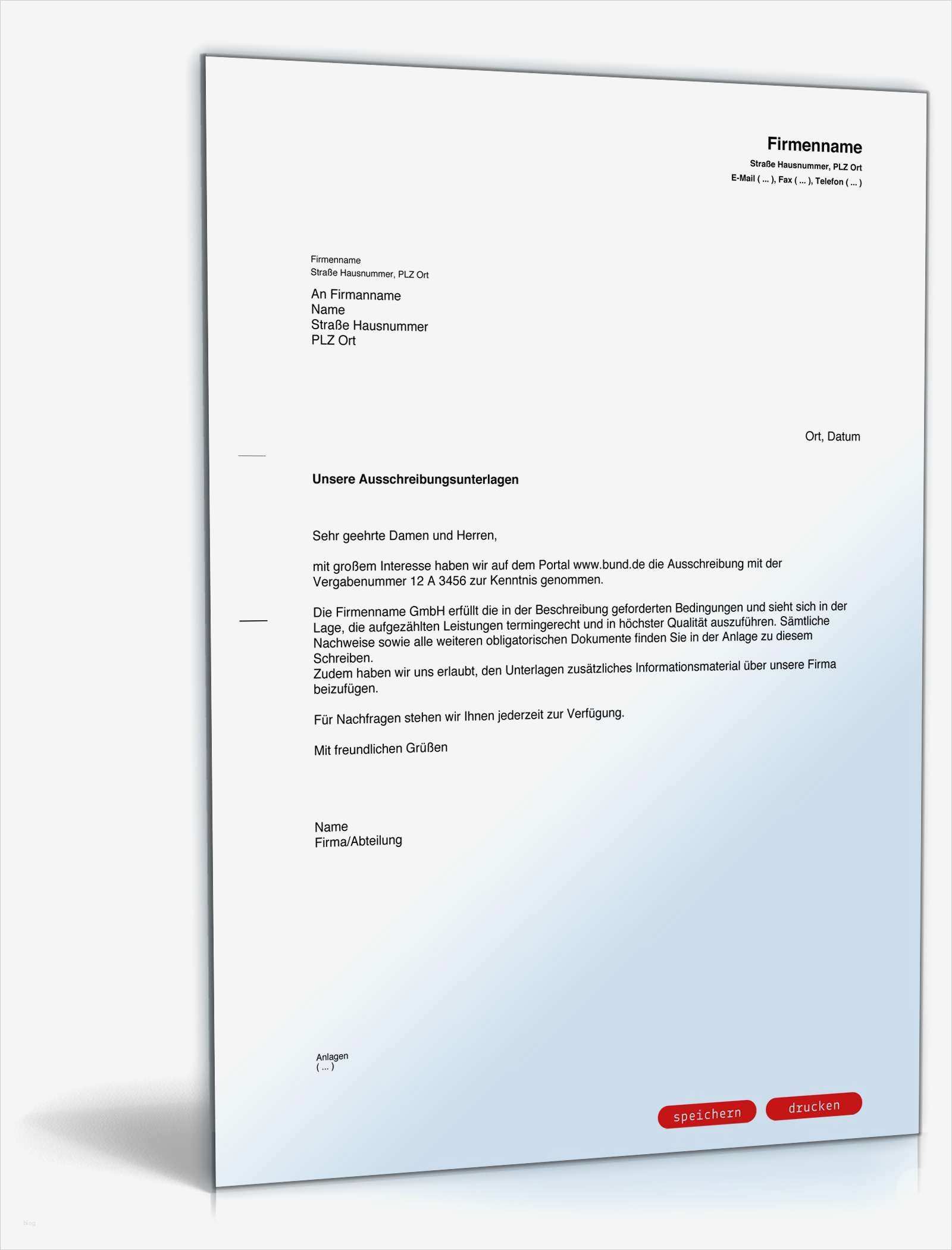 Ausschreibung Elektro Vorlage Fabelhaft Begleitschreiben Versand Ausschreibungsunterlagen