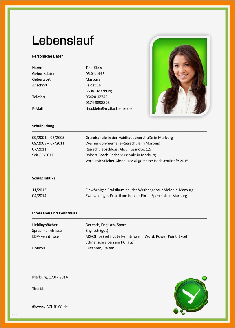 Azubiyo Lebenslauf Vorlage Wunderbar 9 Funktionaler Lebenslauf Muster