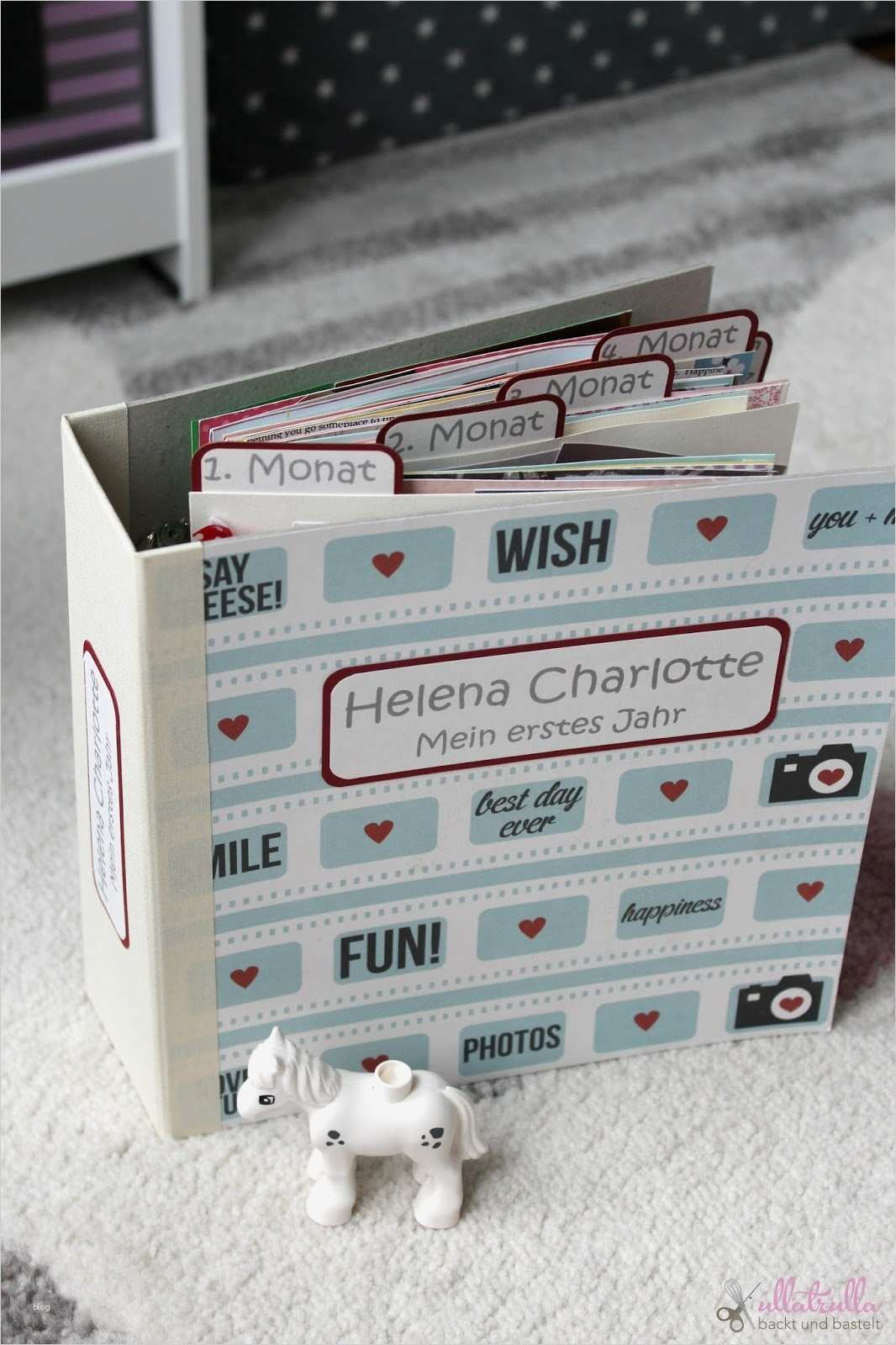 Babyalbum Selbst Gestalten Vorlagen Elegant Ullatrulla Backt Und Bastelt Diy Babyalbum Selber