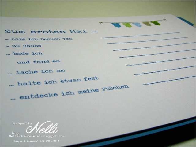 Babyalbum Selbst Gestalten Vorlagen Fabelhaft Meine Ersten 12 Monate Nellis Stempeleien