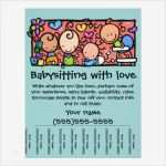 Babysitter Flyer Vorlage Deutsch Elegant Littlegirlie Child Care Custom Tear Sheet Flyer