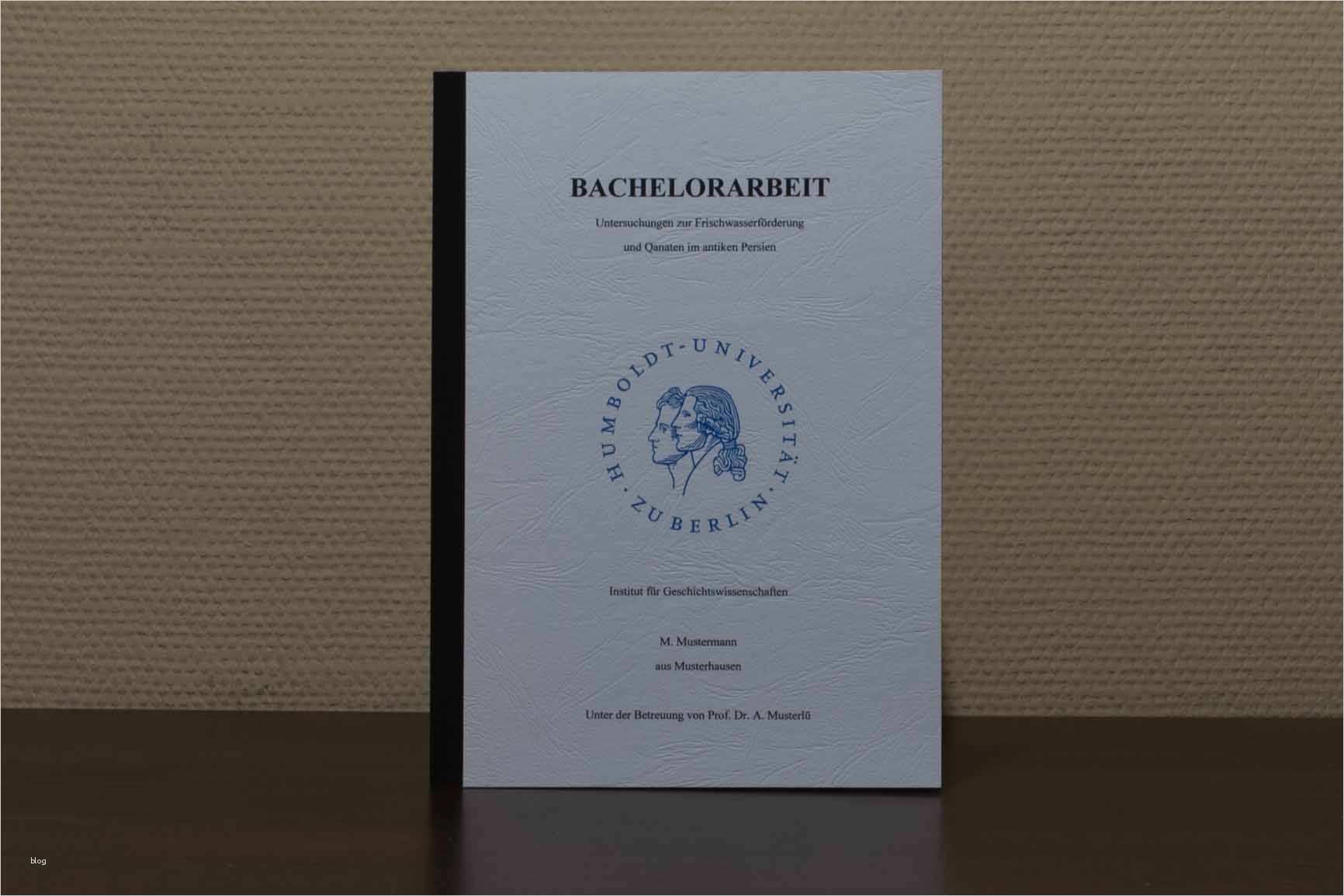 Bachelor thesis Vorlage Erstaunlich Leim Klebebindung In Din A5