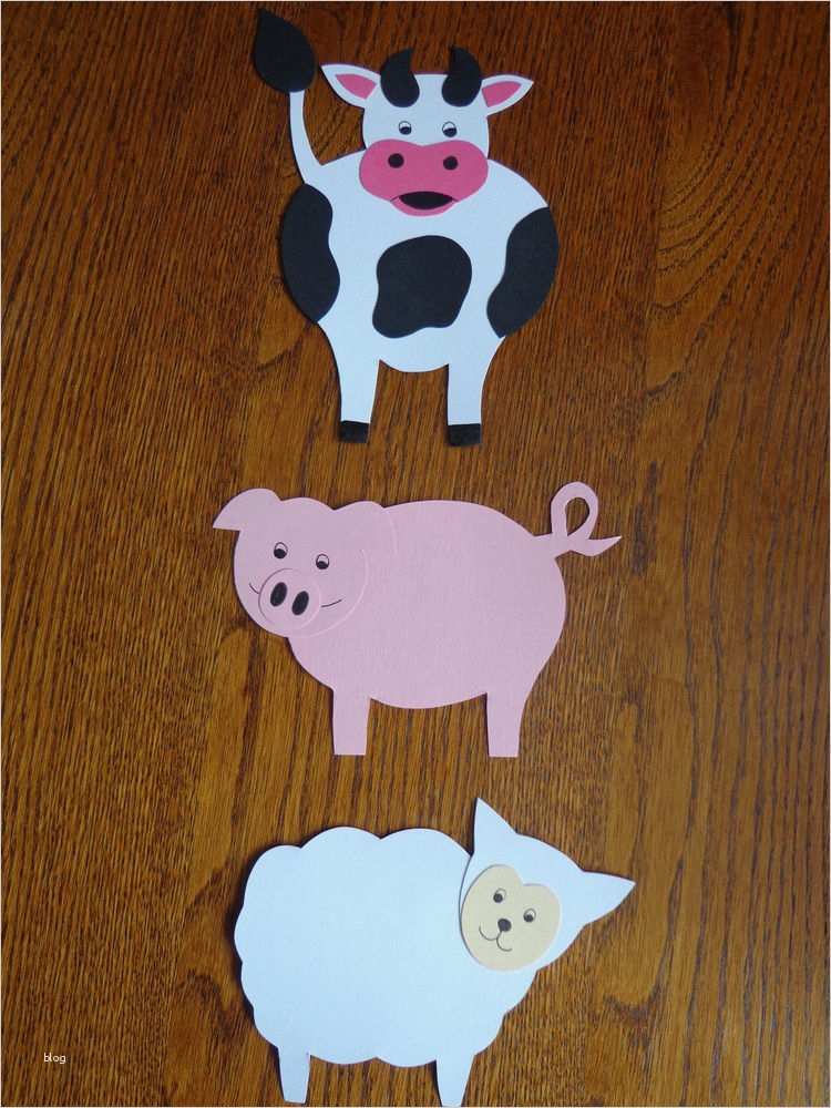 Basteln Mit tonkarton Vorlagen Best Of Fensterbild Kette tonkarton Basteln Deko Bauernhof Tiere
