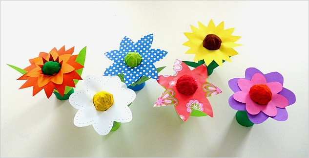Basteln Mit tonkarton Vorlagen Genial Blumen Aus Krepppapier Pflanzen Basteln Meine Enkel