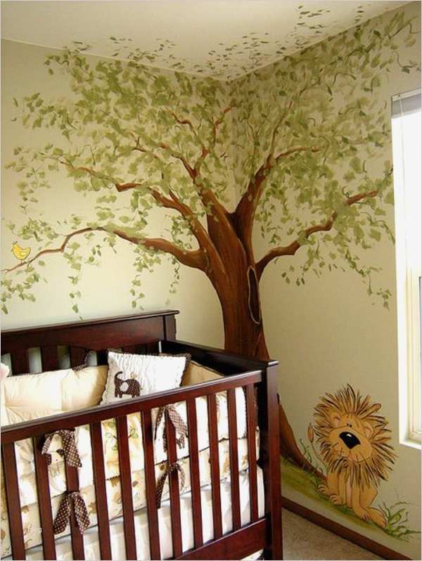 Baum An Wand Malen Vorlagen Süß Niedliche Babyzimmer