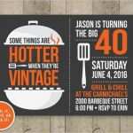 Bbq Einladung Vorlage Einzigartig 40th Bbq Birthday Invitation Bbq Beer Party Adult 40th