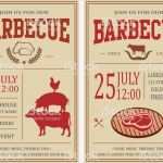 Bbq Einladung Vorlage Erstaunlich Vintage Grill Party Einladung Grill Essen Flyer Vorlage
