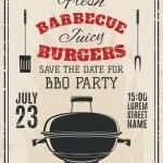 Bbq Einladung Vorlage Genial Invitation De Partie De Barbecue De Vintage Illustration