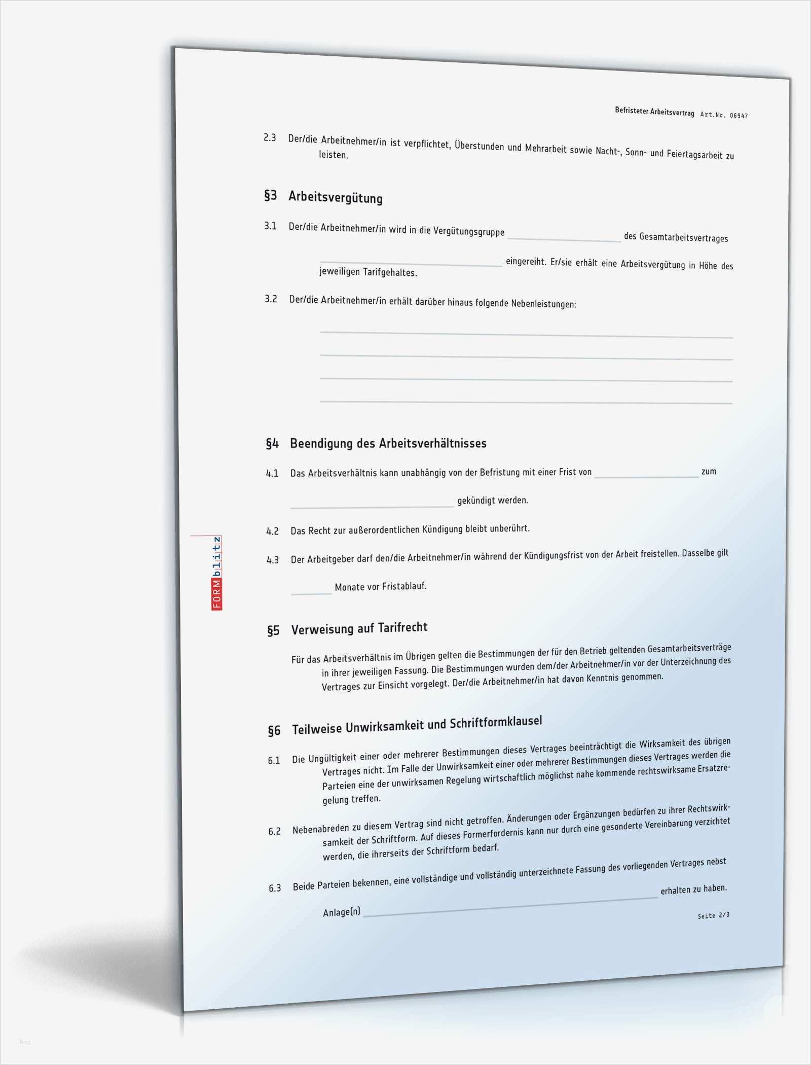 Beendigung Arbeitsverhältnis Vorlage Erstaunlich Befristeter Arbeitsvertrag Muster Vorlage Zum Download