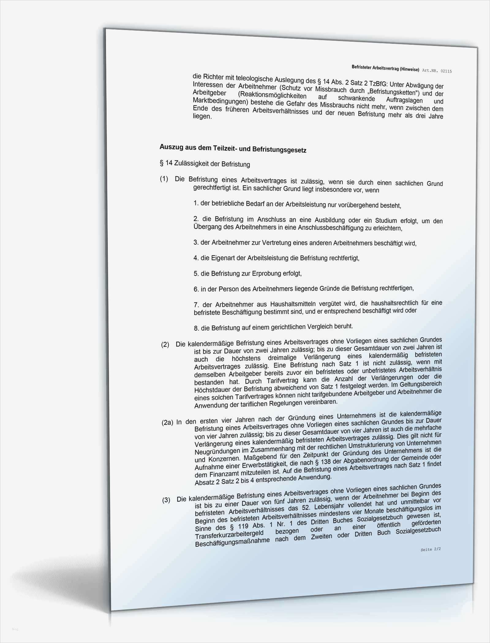 Beendigung Arbeitsverhältnis Vorlage Genial Befristeter Arbeitsvertrag Rechtssicheres Muster Zum Download