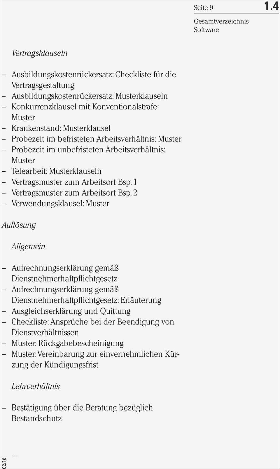Beendigung Arbeitsverhältnis Vorlage Schönste 1 3 Gesamtinhaltsverzeichnis Pdf