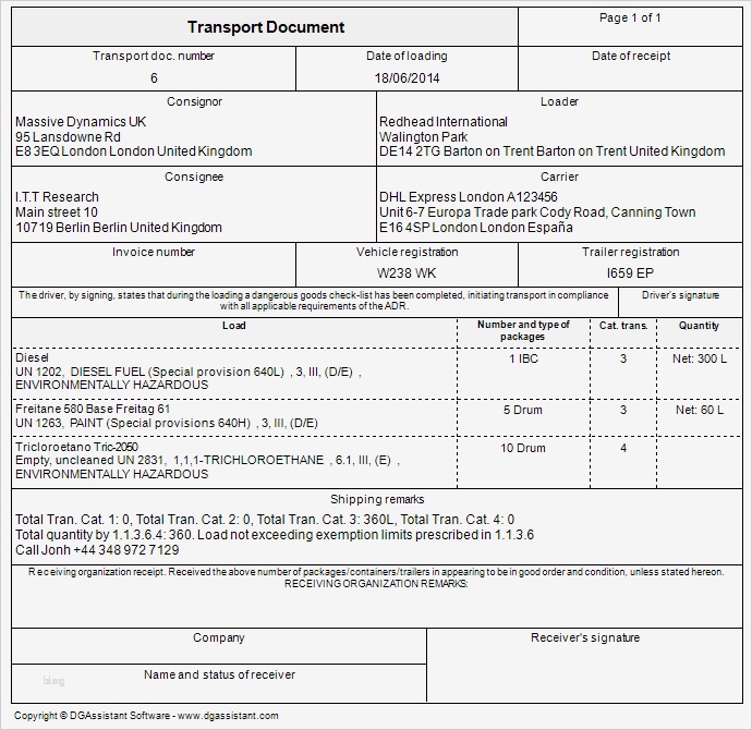 Beförderungspapier Adr Vorlage Download Beste Adr Beförderungspapier software Für Gefahrgut Und Chemikalien