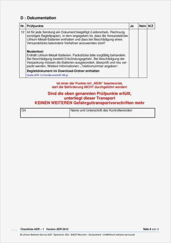 Beförderungspapier Adr Vorlage Download Erstaunlich so Funktionierts
