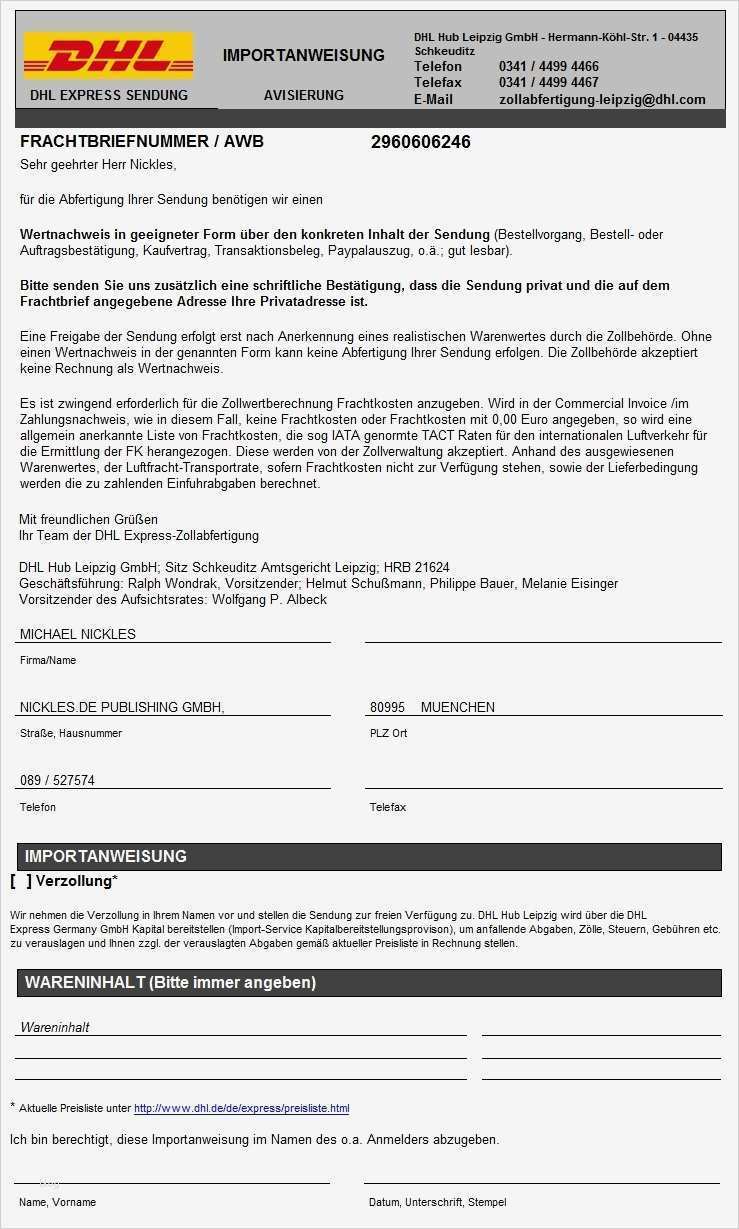 Beförderungspapier Adr Vorlage Download Luxus Erfreut Frachtbrief Vorlage Fotos
