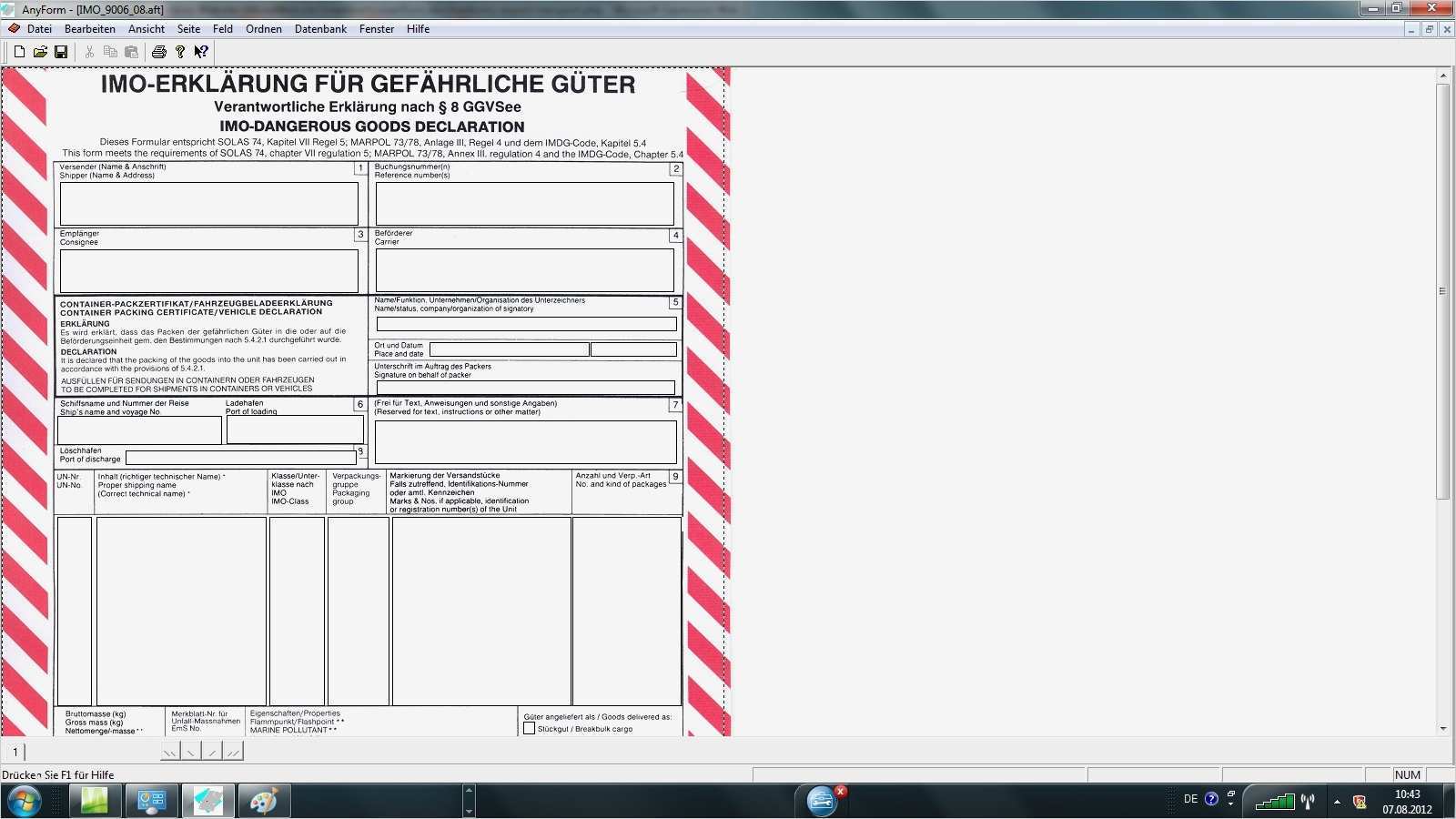 Beförderungspapier Adr Vorlage Download Neu Erfreut Frachtbrief Vorlage Fotos