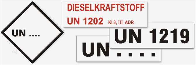 Beförderungspapier Adr Vorlage Download Schön Un Nummer Etiketten