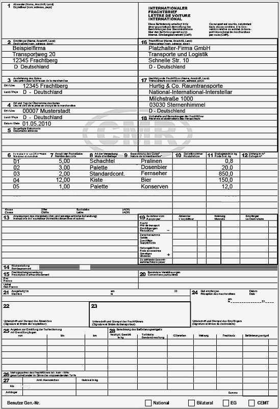 Beförderungspapier Adr Vorlage Download Wunderbar tolle Vorlage Frachtbrief Zeitgenössisch Beispiel
