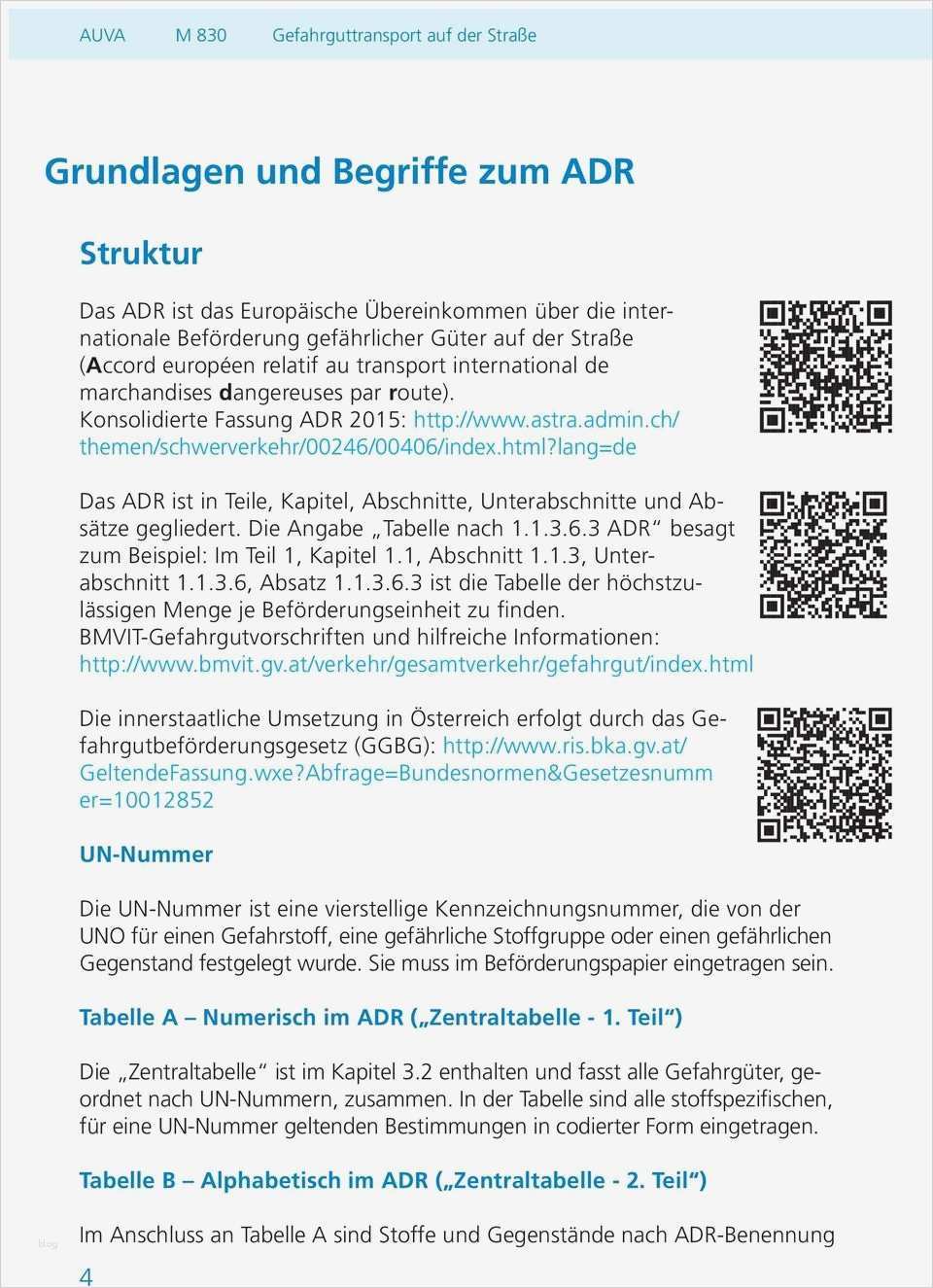 Beförderungspapier Adr Vorlage Großartig Gefahrguttransport Auf Der Straße Pdf