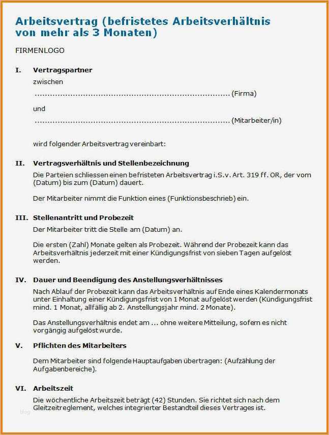 Befristeter Arbeitsvertrag Vorlage Einzigartig Nett Arbeitsvertrag Vorlage Wort Fotos Entry Level