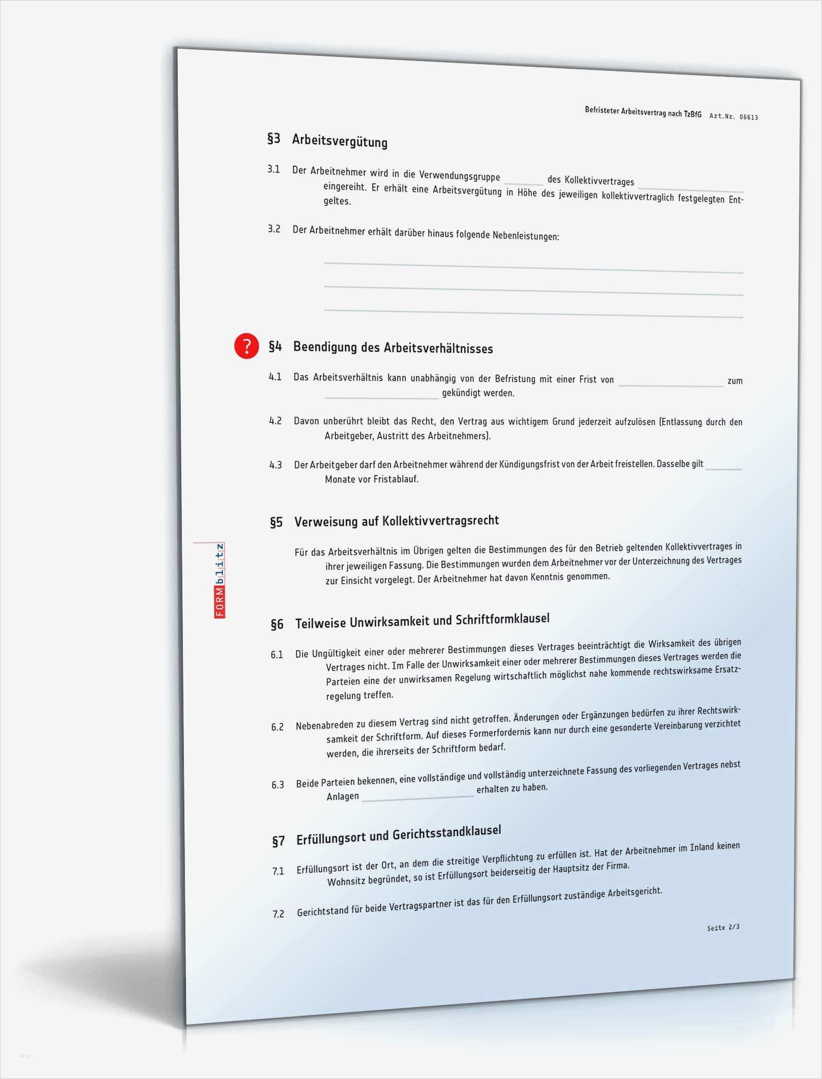 Befristeter Arbeitsvertrag Vorlage Hübsch Befristeter Arbeitsvertrag Muster Vorlage Zum Download