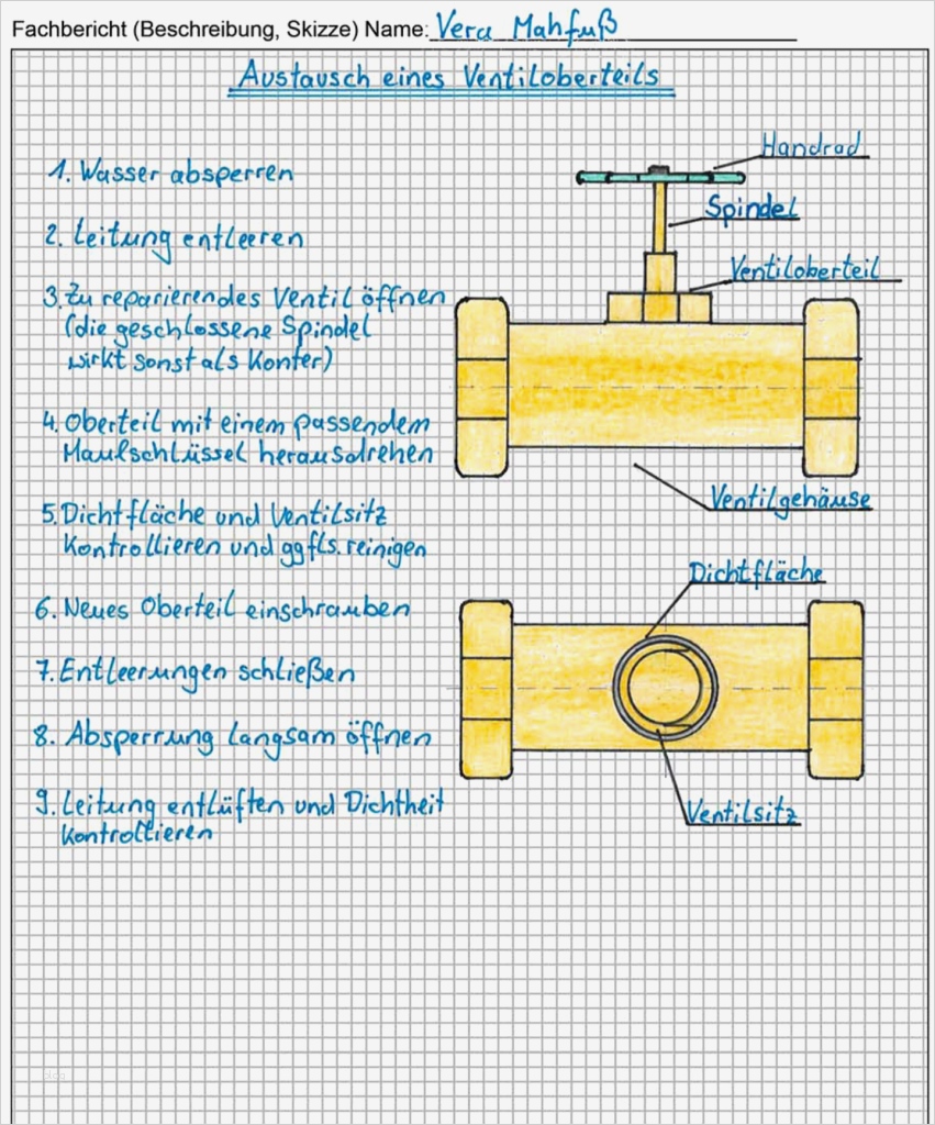 Berichtsheft Anlagenmechaniker Vorlage Elegant Shk Fachberichte Fürs Berichtsheft