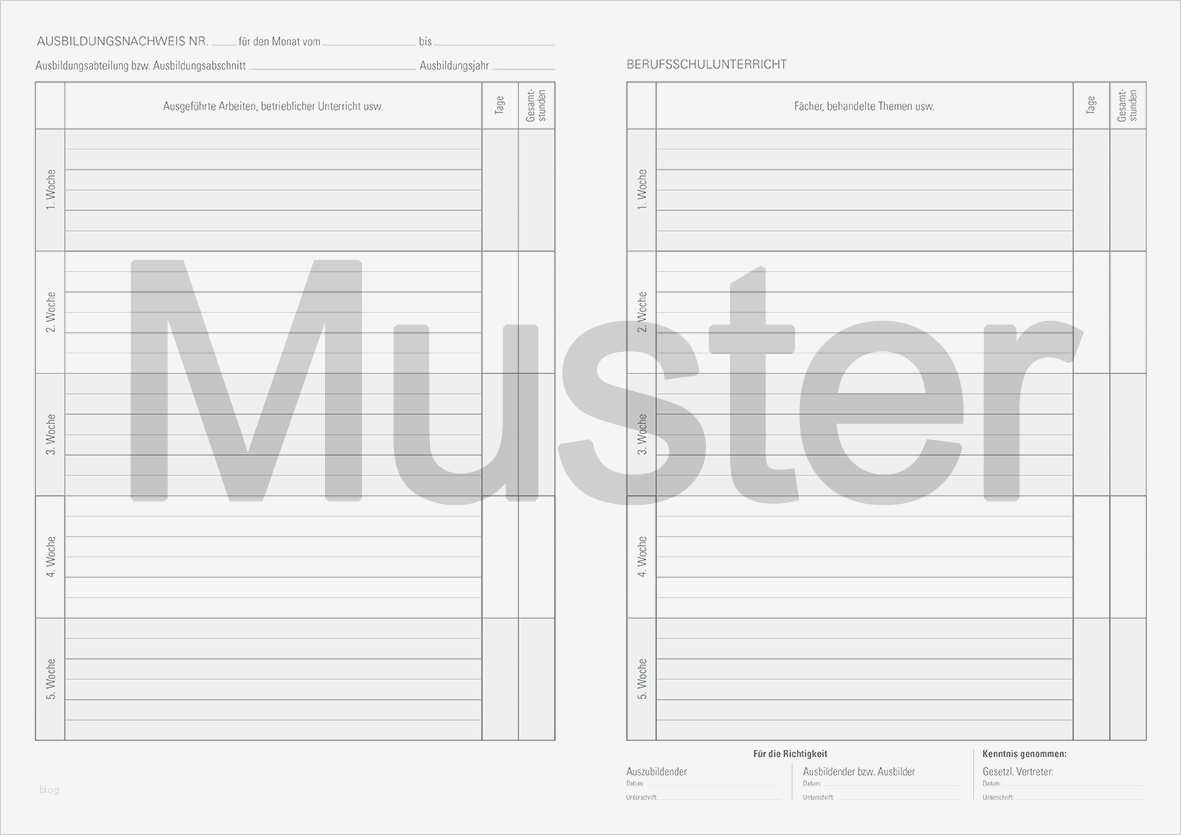 Berichtsheft Bäckereifachverkäuferin Vorlage Bewundernswert Ausbildungsnachweis Berichtsheft – Wöchentliche