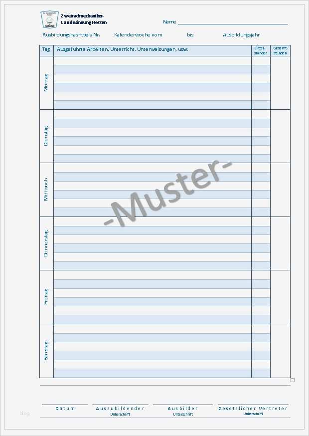 Berichtsheft Bäckereifachverkäuferin Vorlage Hübsch Berichtsheft Zweiradmechaniker