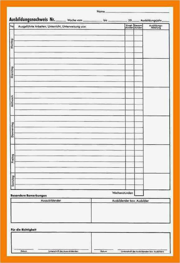 Berichtsheft Landwirt Vorlagen Beste Großzügig Wochenbericht Beispiel