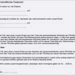 Berliner Testament Vorlage Zum Ausdrucken Elegant Testament Vorlage 2017 Genial Berliner Testament Muster