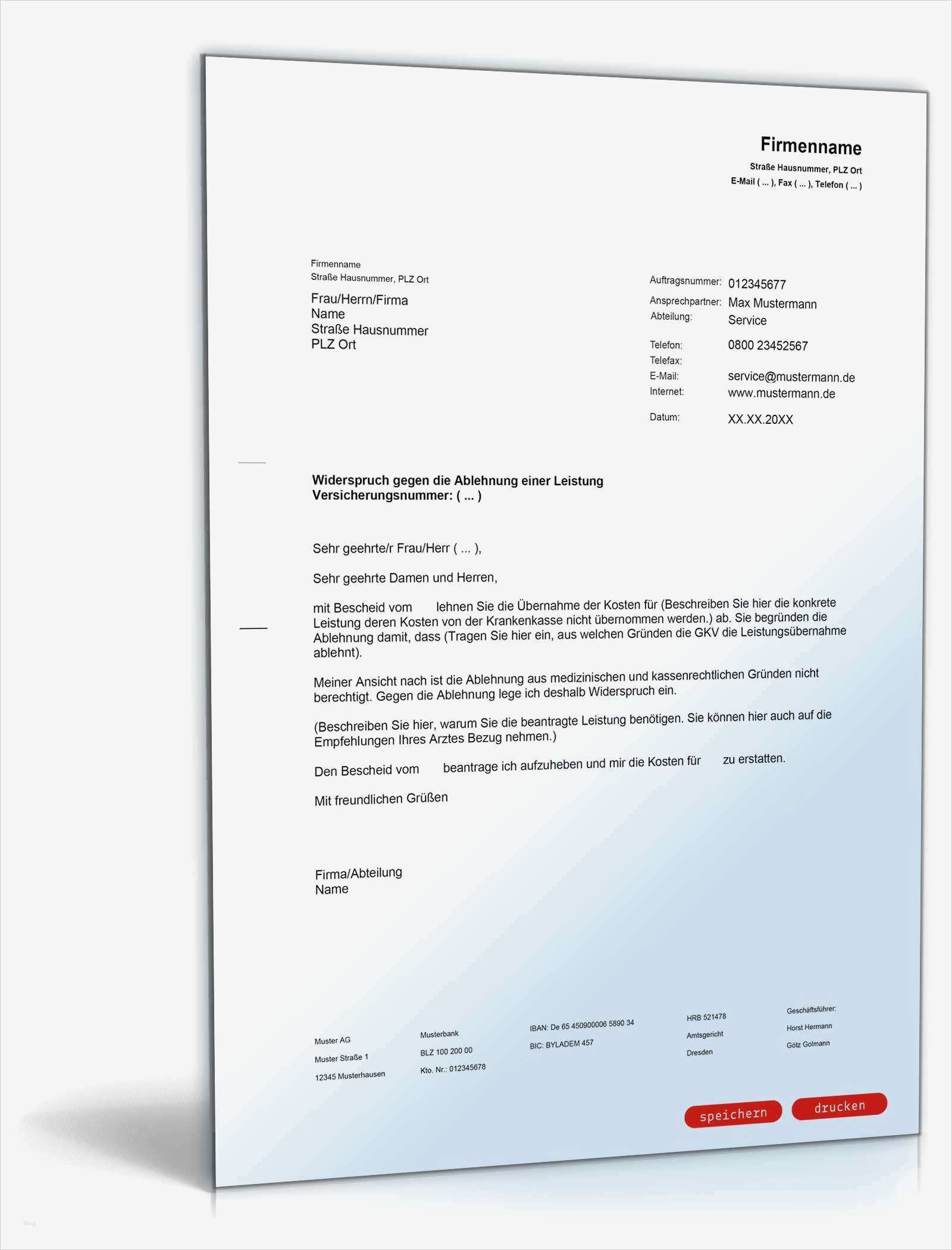 Beschäftigungsverbot Vorlage Krankenkasse Einzigartig Widerspruch Verweigerung Einer Leistung Durch Gkv