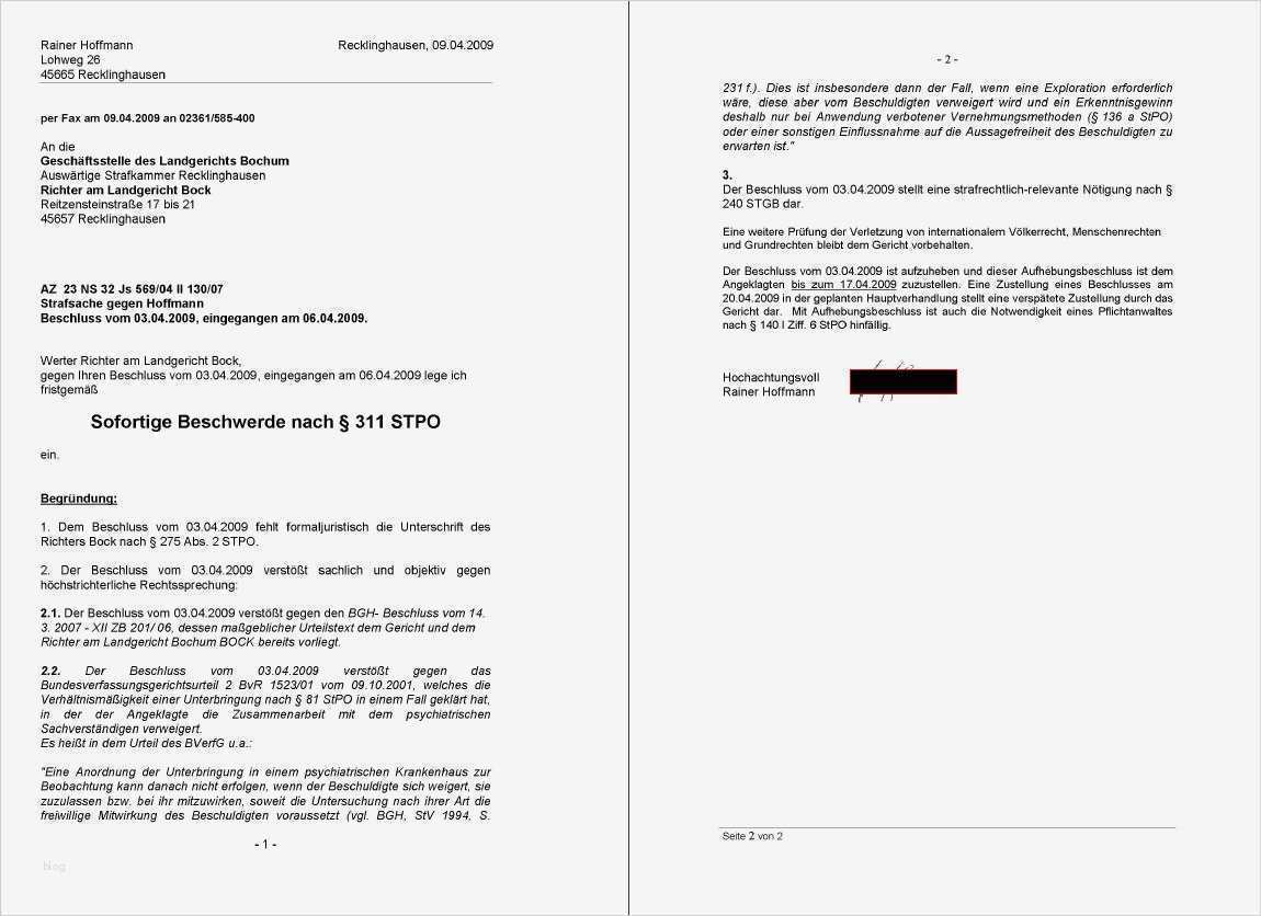 Beschwerde Kindergarten Vorlage Einzigartig Richter Am Landgericht Bochum Bock
