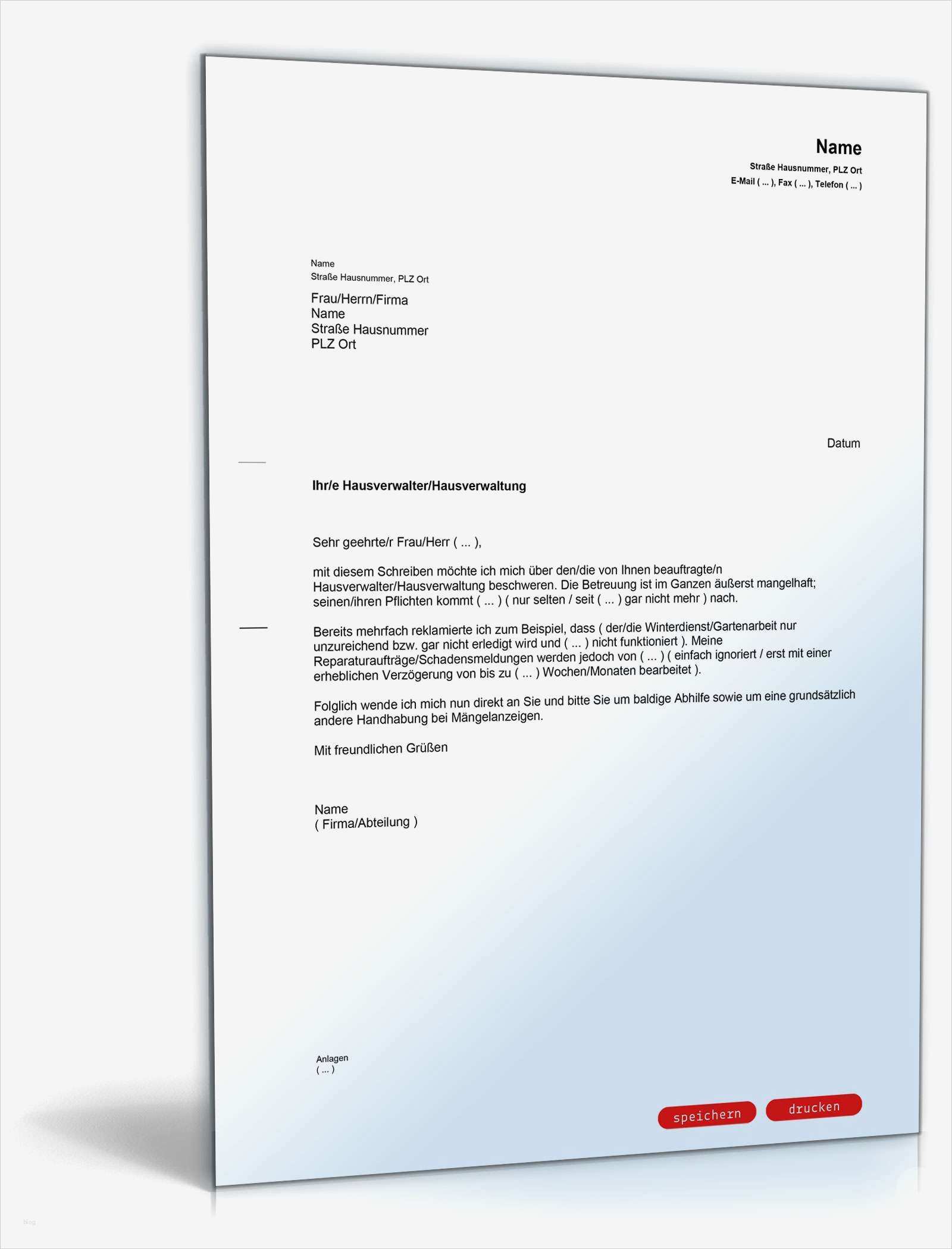 Beschwerde Kindergarten Vorlage Elegant Beschwerde über Hausverwaltung