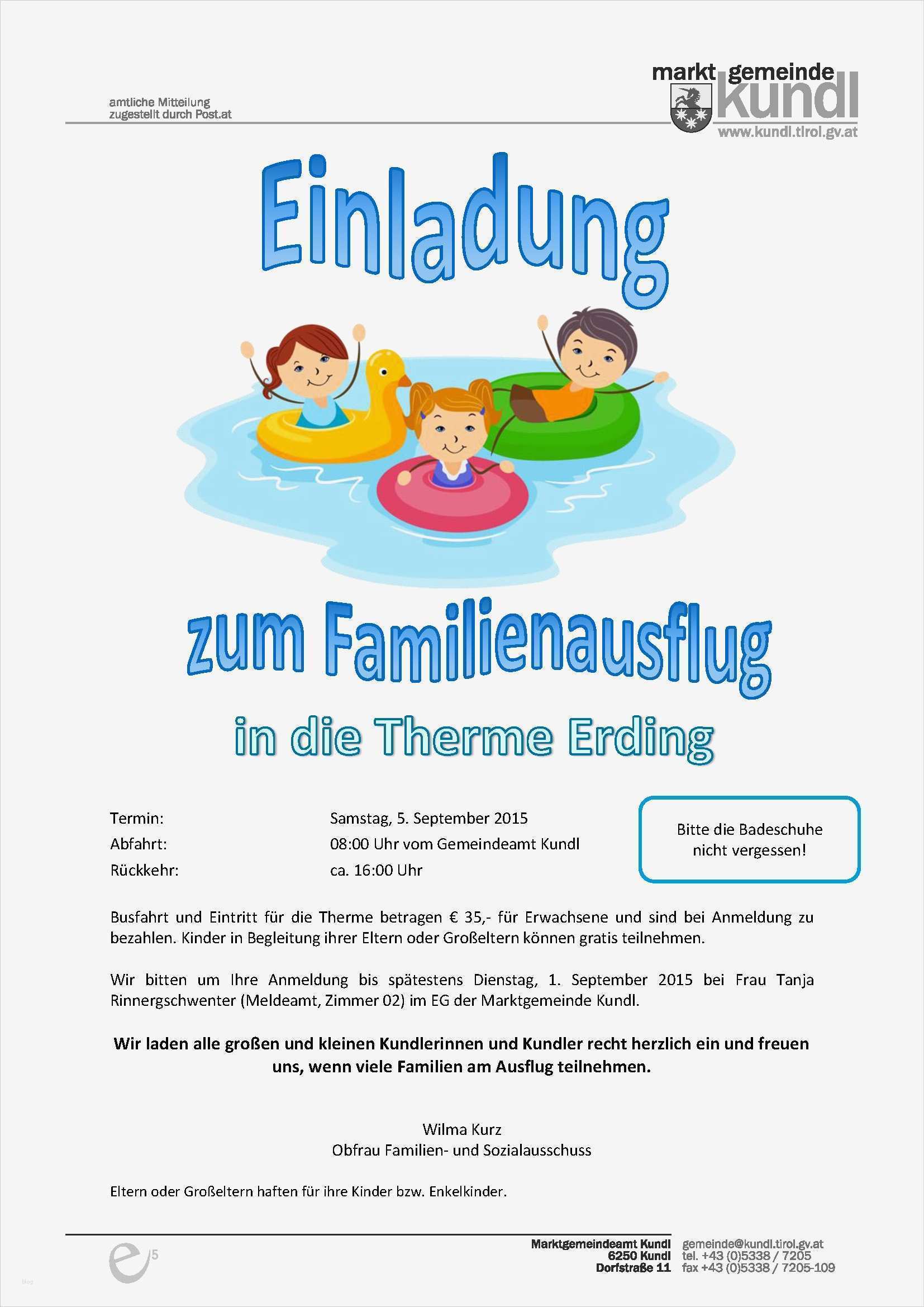 Beschwerdemanagement Kita Vorlage Genial Einladung Zum Familienausflug Bildung & soziales News