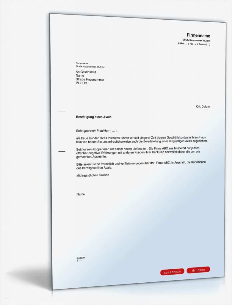 Bestätigung Datenlöschung Vorlage Wunderbar Bitte Um Aval Bestätigung