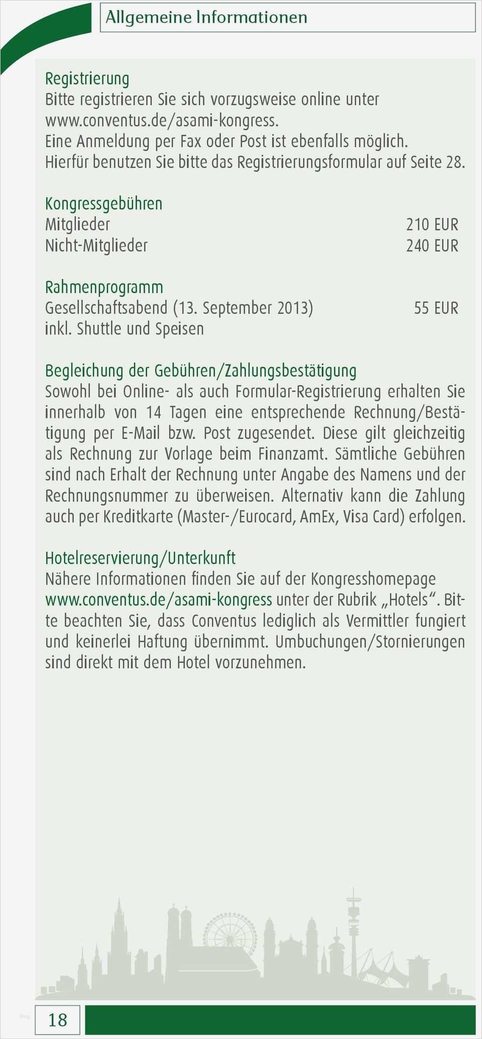 Bestätigung Hotelreservierung Vorlage Gut München asami X Kongress Programm Deutschland Der