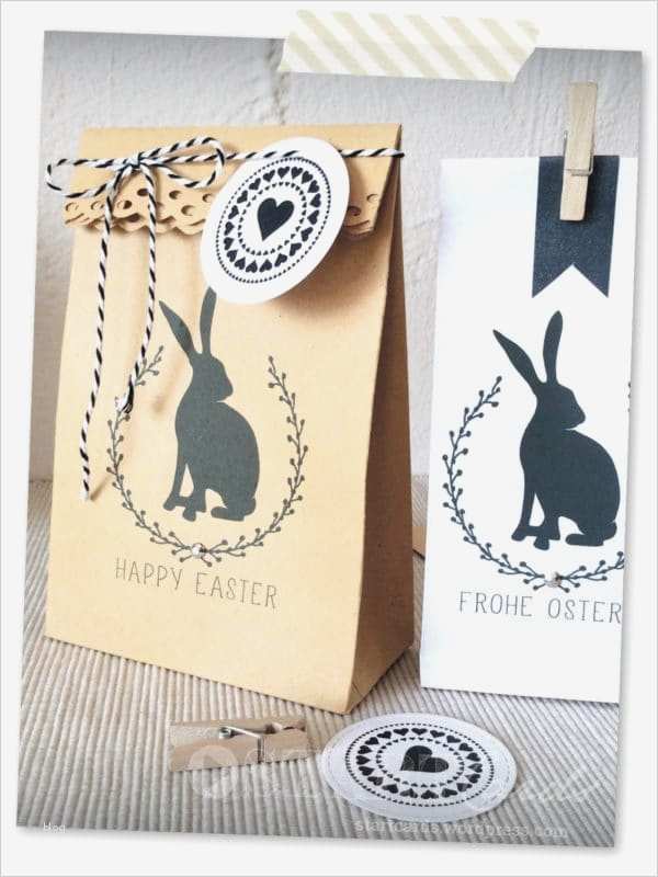 Bestecktasche Papier Vorlage Bewundernswert Diy Schnelle Ostergeschenktüte Aus Einem Briefumschlag