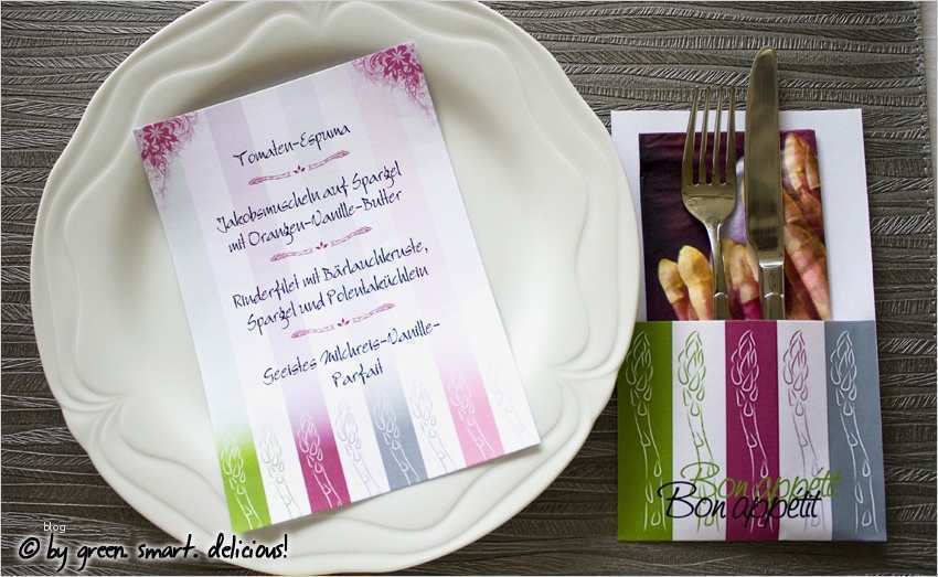 Bestecktasche Papier Vorlage Luxus Green Smart Delicious