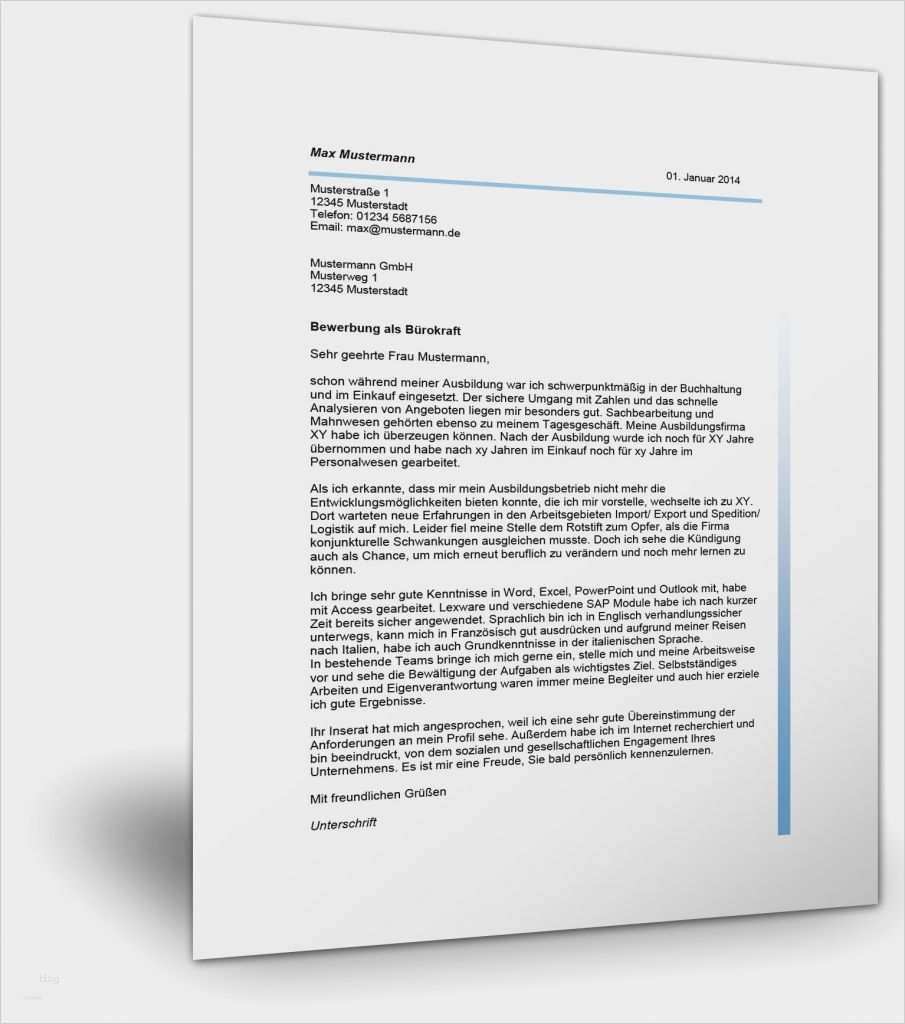 Bewerbung Als Bürokauffrau Vorlage Gut 14 Hübsch Vorlage Stellenanzeige Bürokraft Ideen