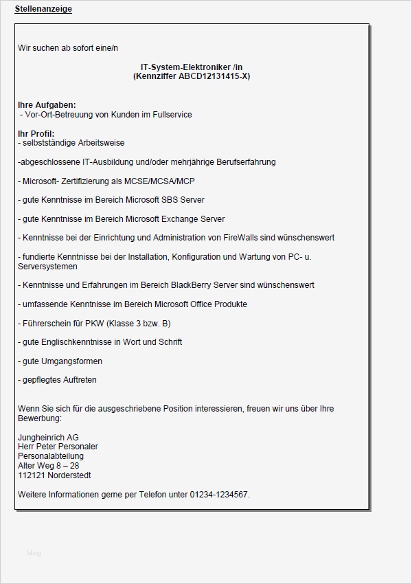 Bewerbung Als Elektriker Vorlage Erstaunlich Bewerbung It System Elektroniker In Gekündigt