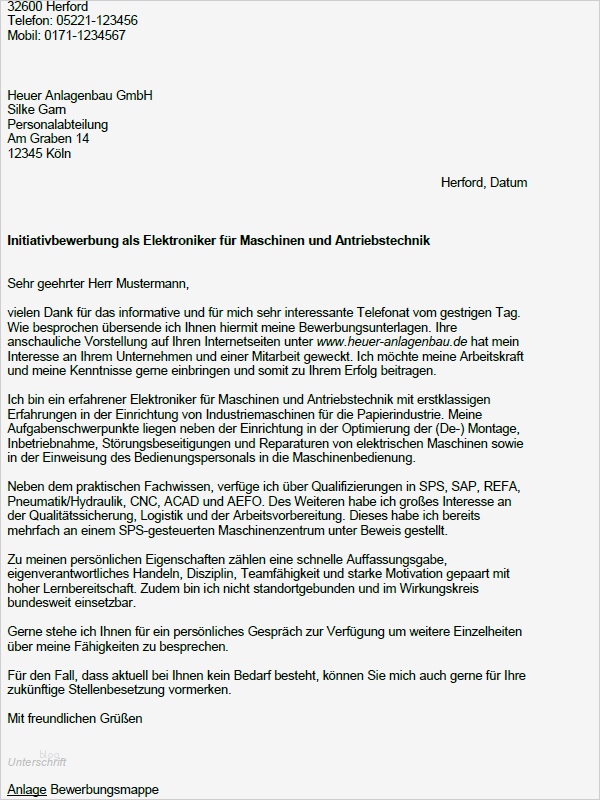 Bewerbung Als Elektriker Vorlage Fabelhaft Gallery Of Bewerbung Anschreiben Ausbildung Elektroniker