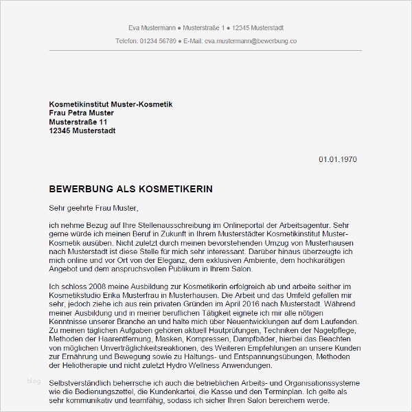 Bewerbung Als Elektriker Vorlage Wunderbar Bewerbung Als Kosmetikerin Kosmetiker Bewerbung