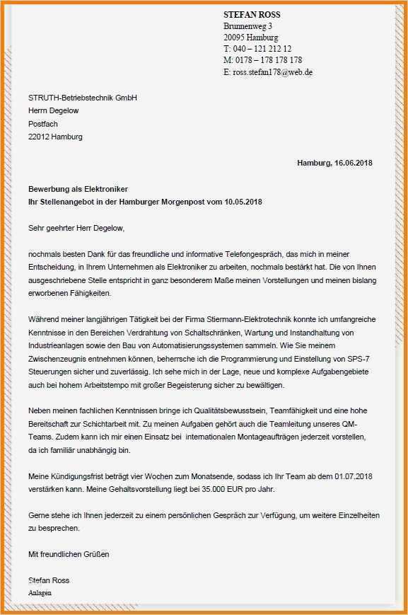 Bewerbung Als Geschäftsführer Vorlage Elegant 10 Bewerbung Anlagen