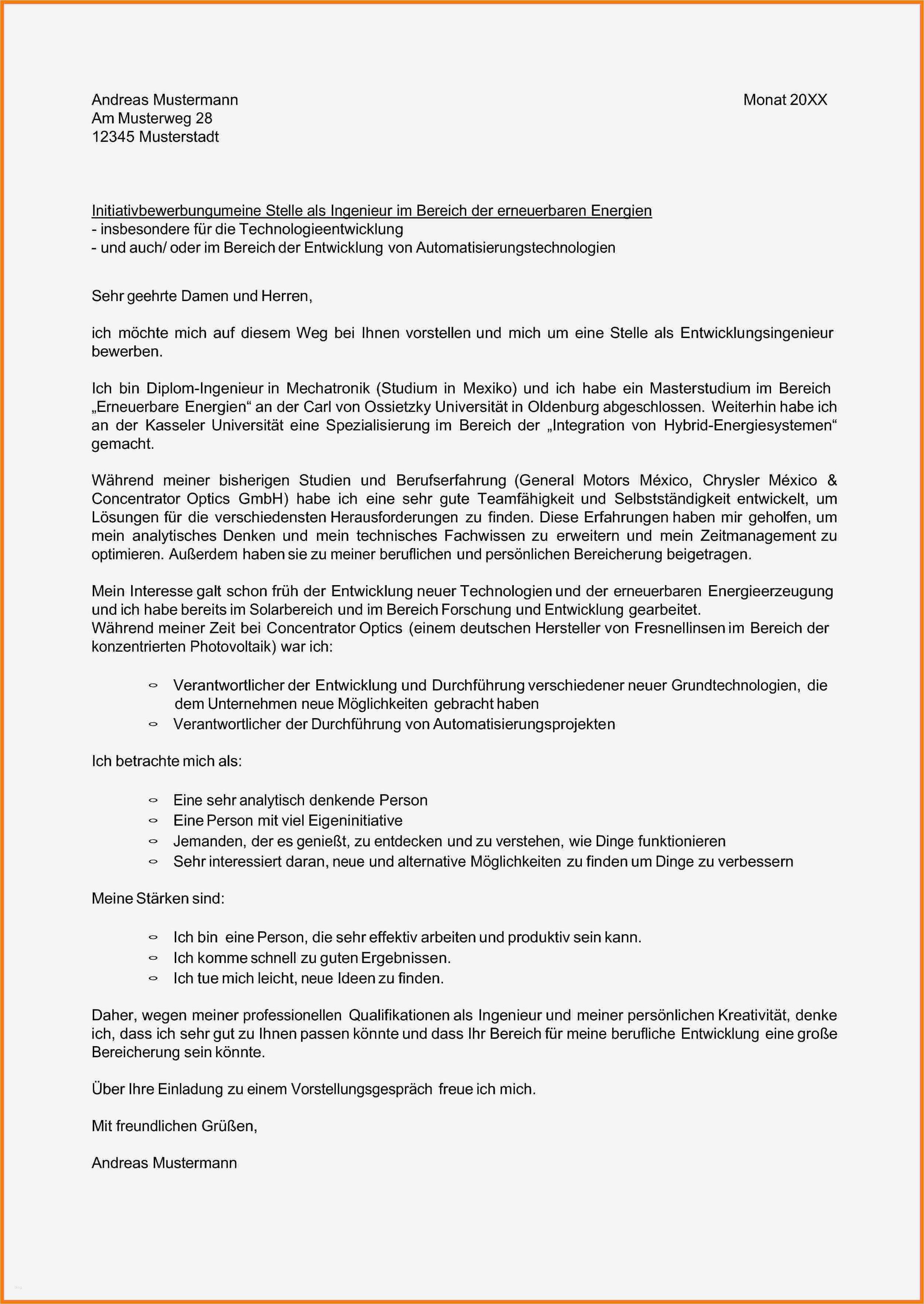 Bewerbung Als Geschäftsführer Vorlage Elegant 12 Anschreiben Ingenieur