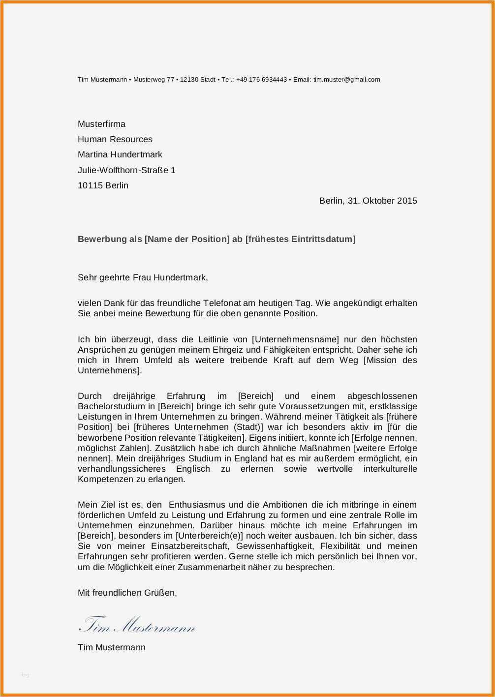 Bewerbung Als Geschäftsführer Vorlage Erstaunlich 10 Bewerbung Sachbearbeiter