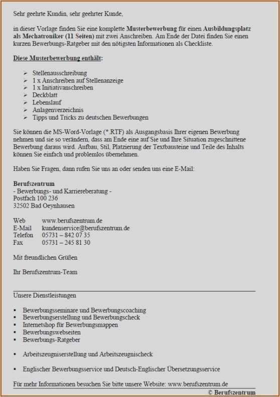 Bewerbung Als Mechatroniker Vorlage Angenehm 14 Bewerbungsschreiben Ausbildung Vorlagen123 Vorlagen123