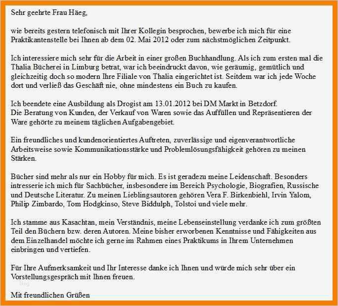 Bewerbung Ausbildung Drogistin Vorlage Genial 9 Bewerbung Drogistin